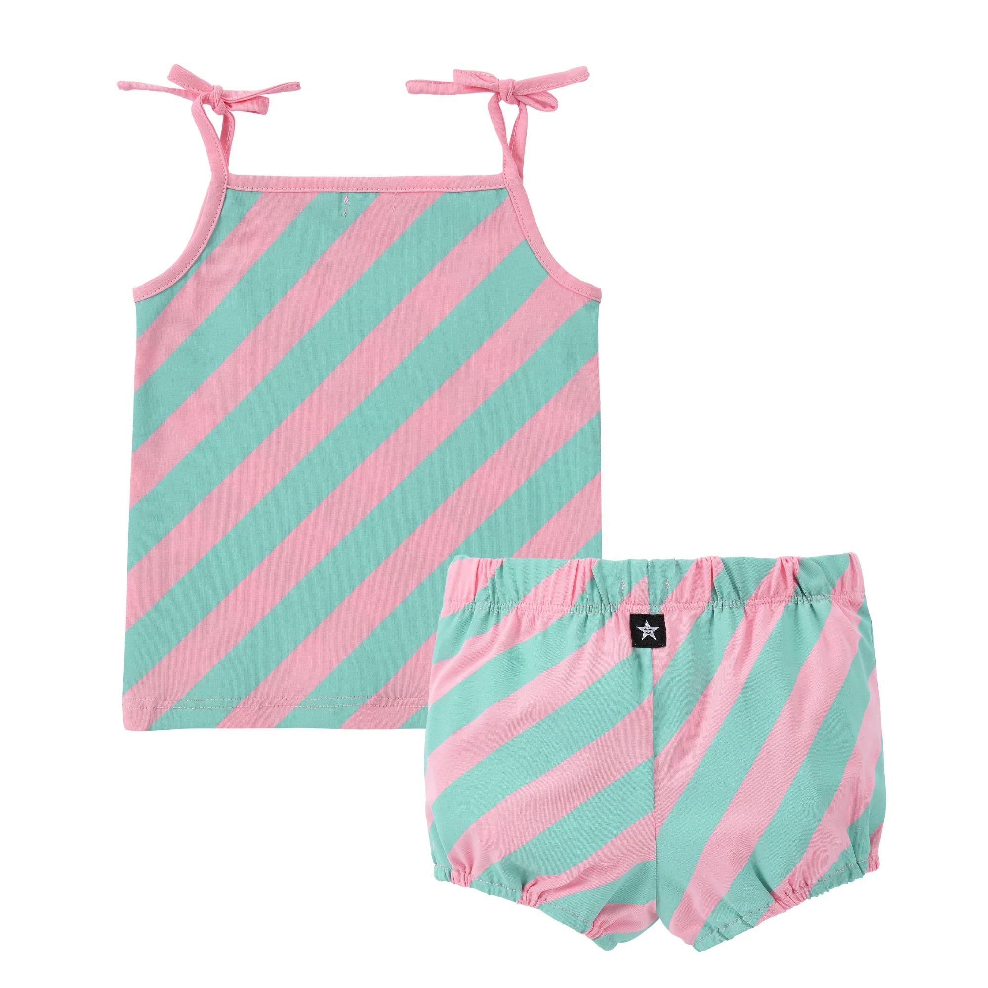 Baby Girls Pastel Play Pink & Mint Green Set - Image 4