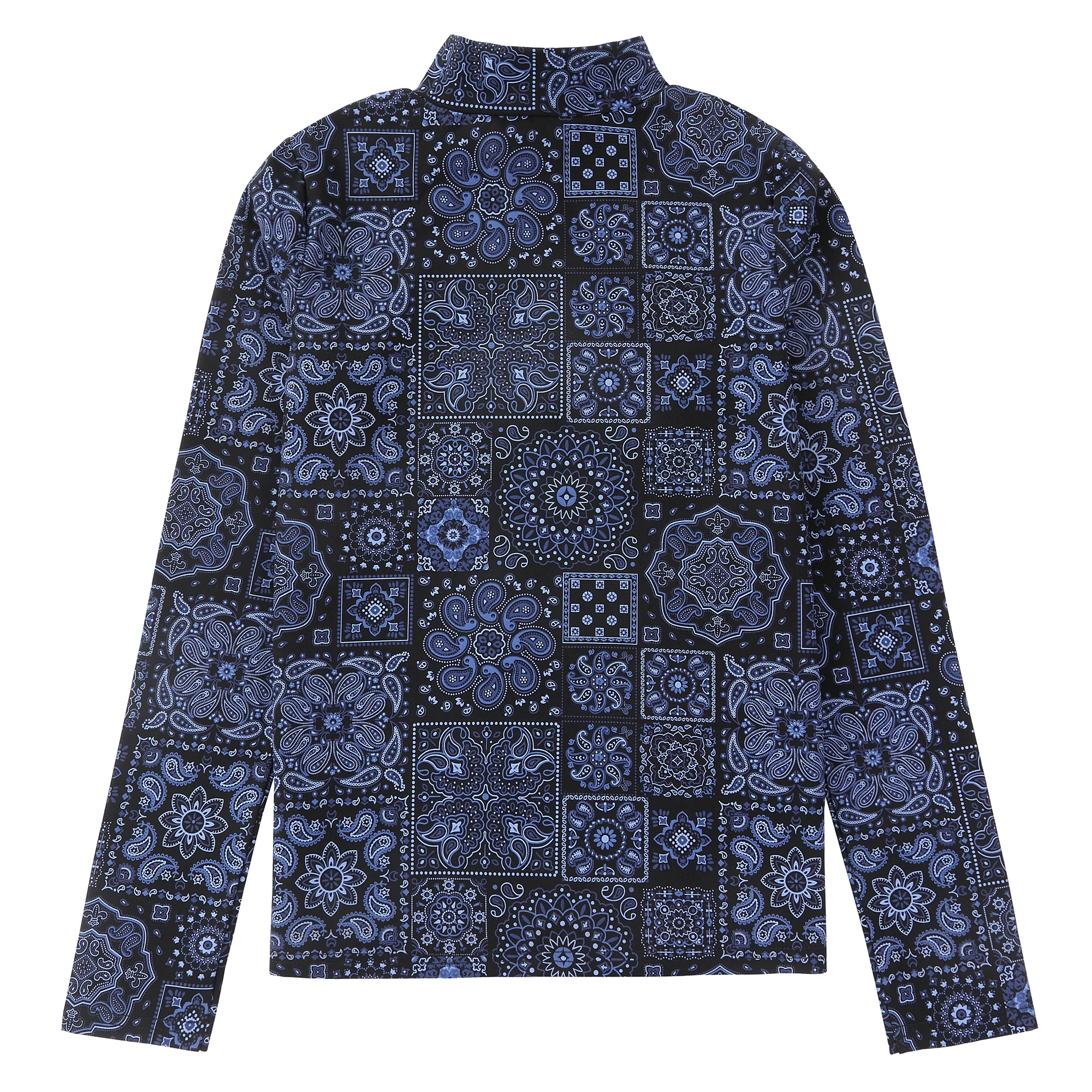 Bandana Print Mockneck - Image 4