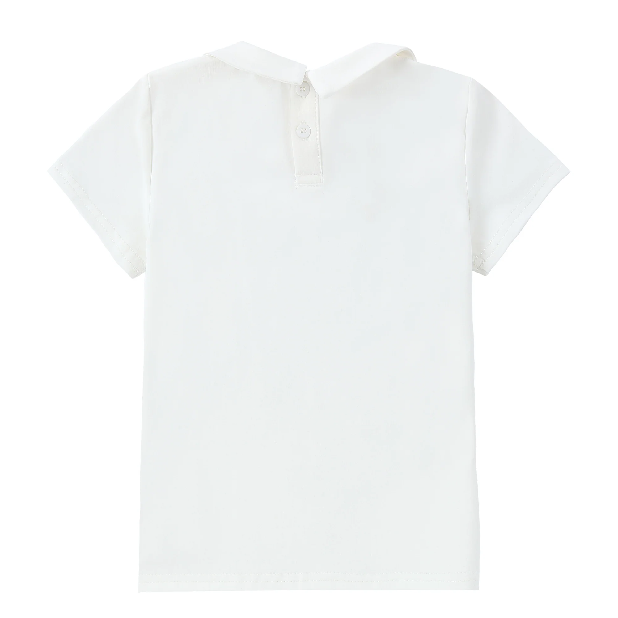 Baby Boys Ivory Collar Shell - Image 4