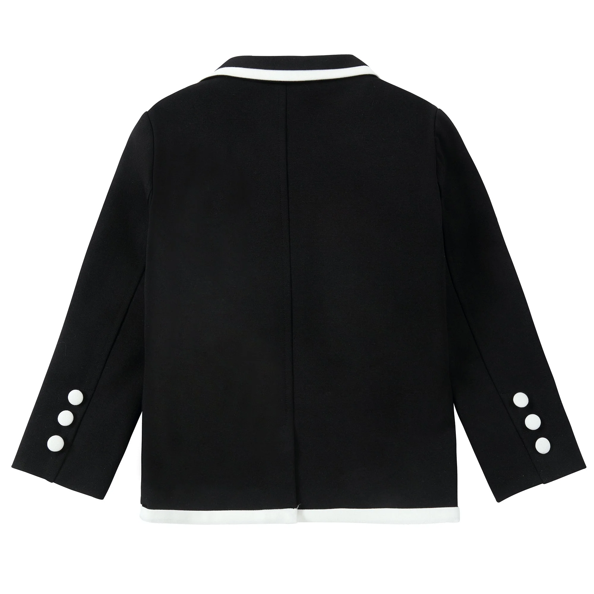 Black/ White Double Breasted Blazer - Image 4