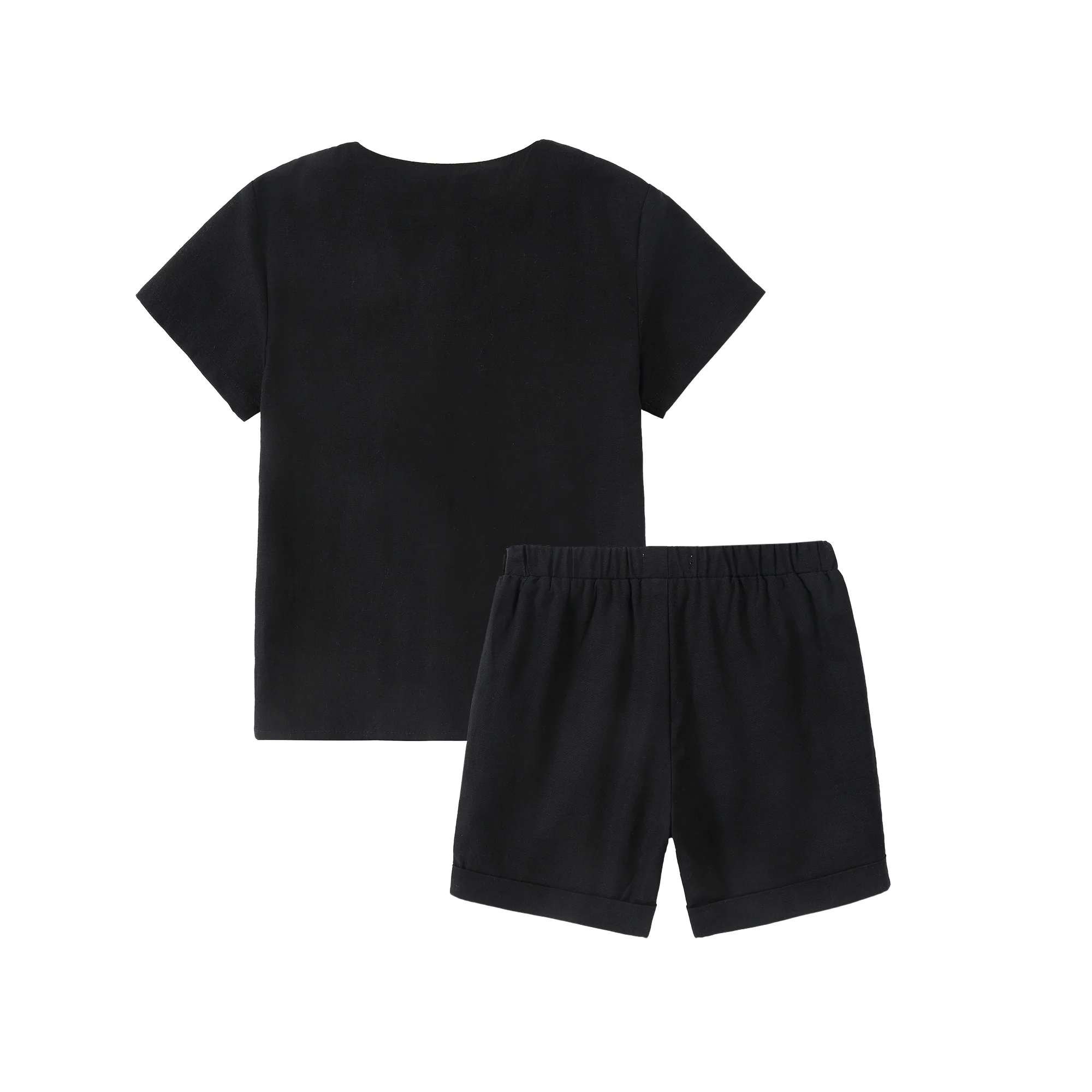 Black Linen Button Down Set - Image 4