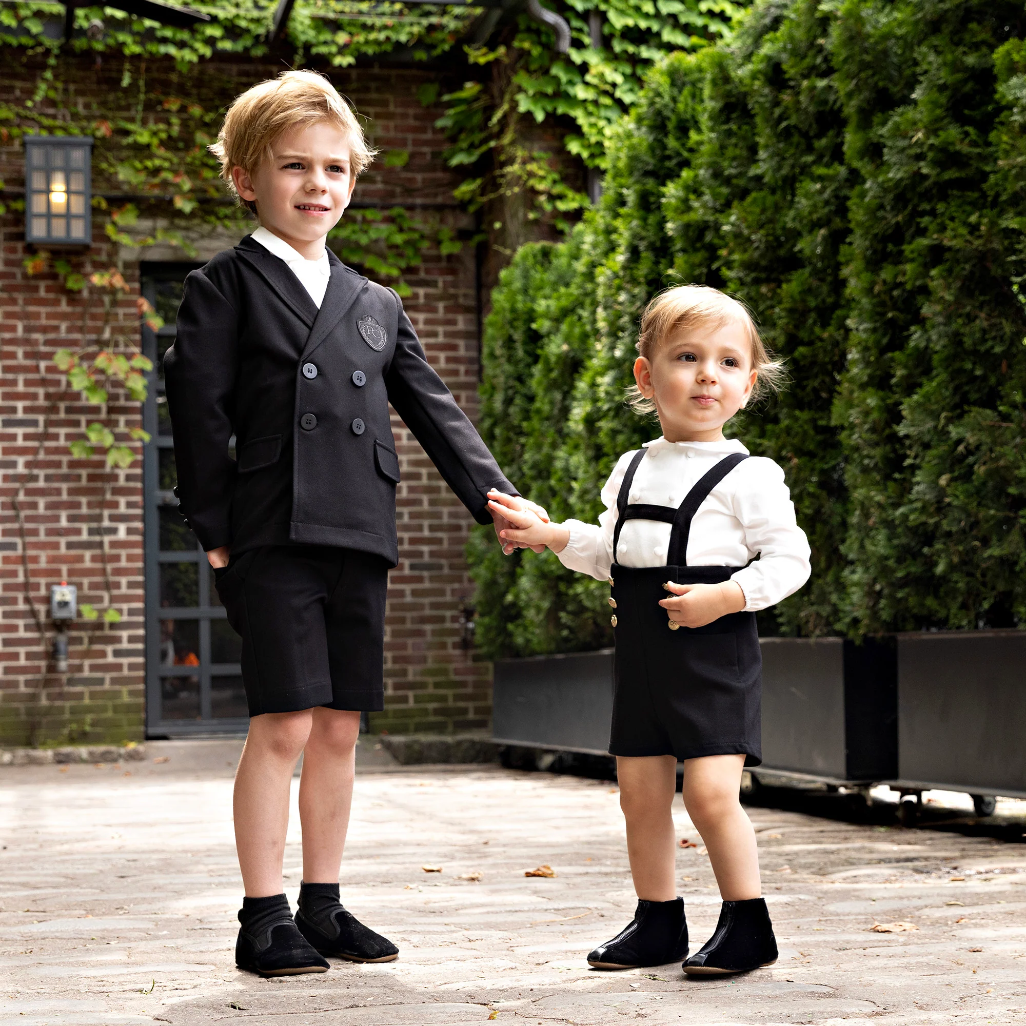 Black Pique Overalls - Image 3
