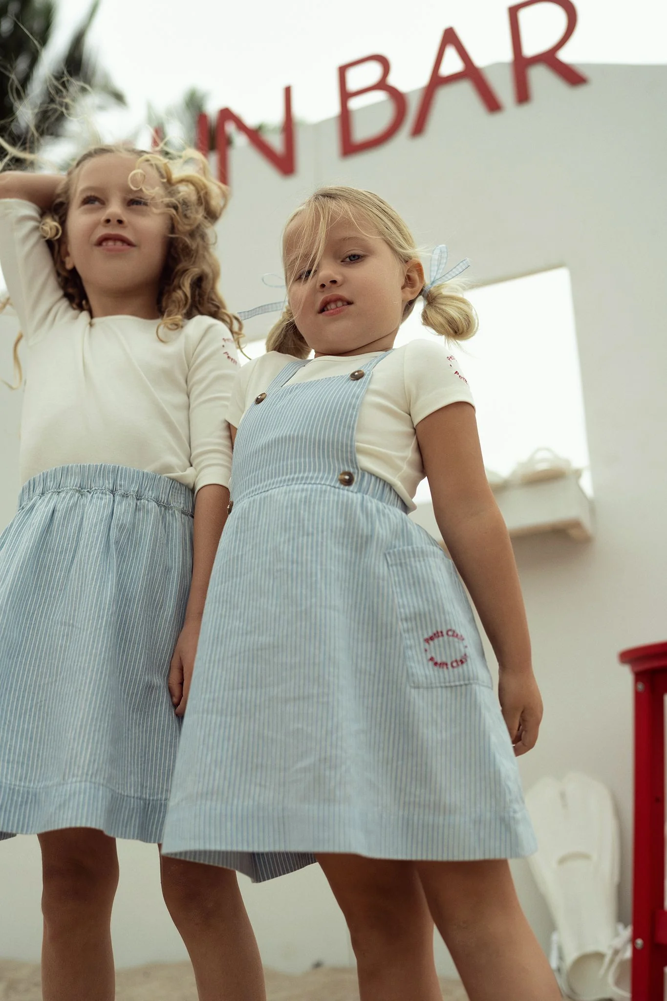 Girls Classic Denim Jumper - Image 6