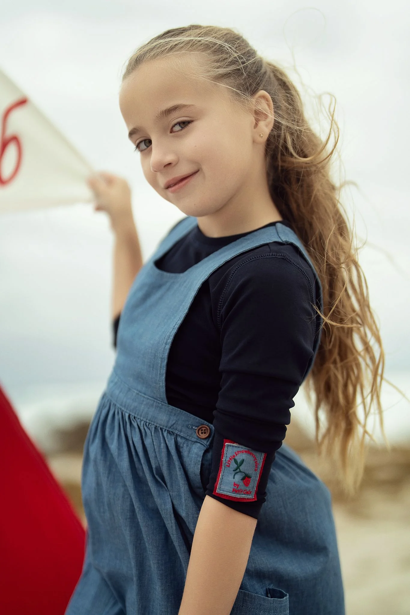 Girls Denim Vine Jumper - Image 3