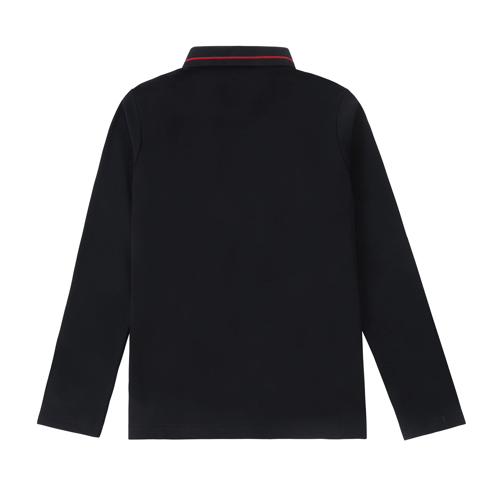 Boys Denim Vine Polo with Red Trim - Image 6
