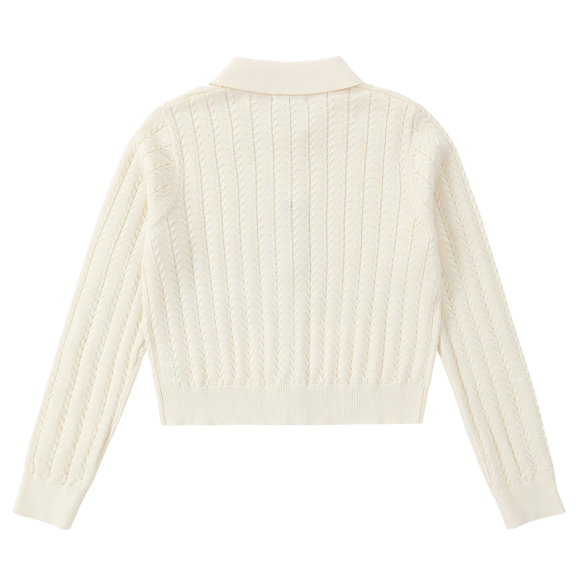 Girls Full Bloom Sweater with Collar - Image 4
