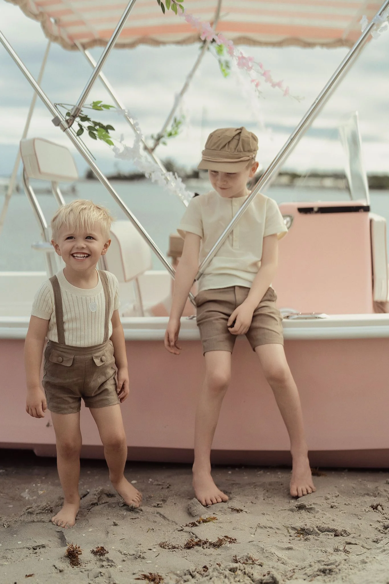 Boys Garden Days Suspender Shorts - Image 4