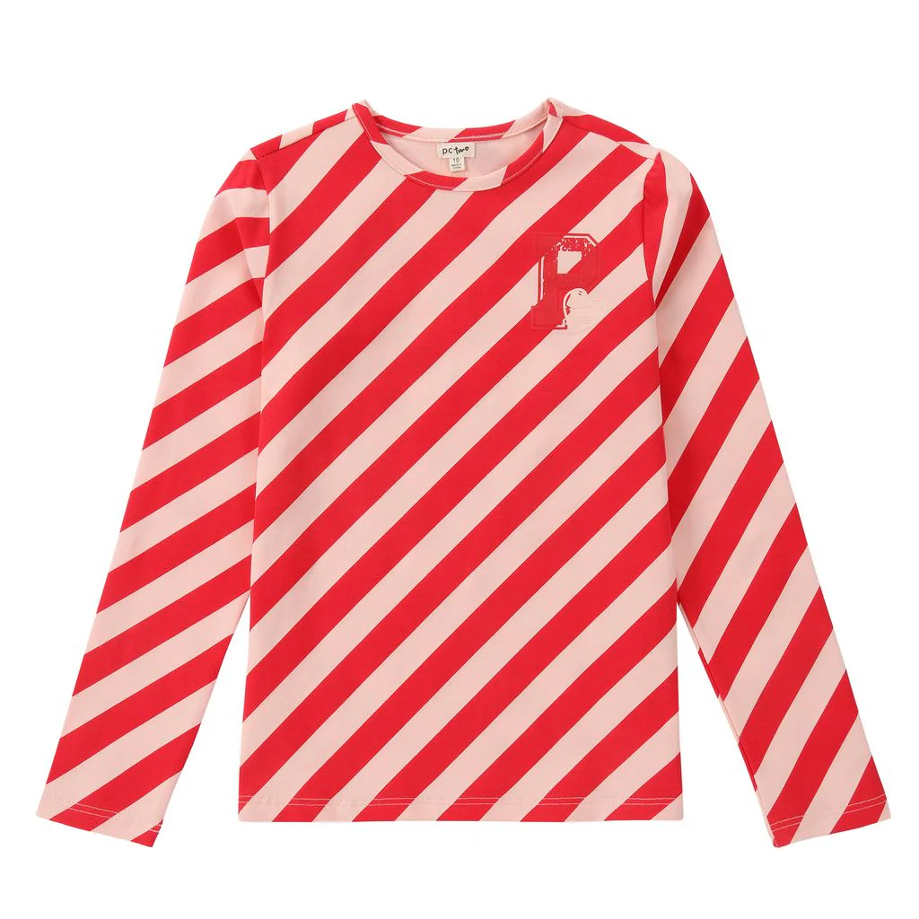 Girls Pastel Play Pink & Red T-Shirt