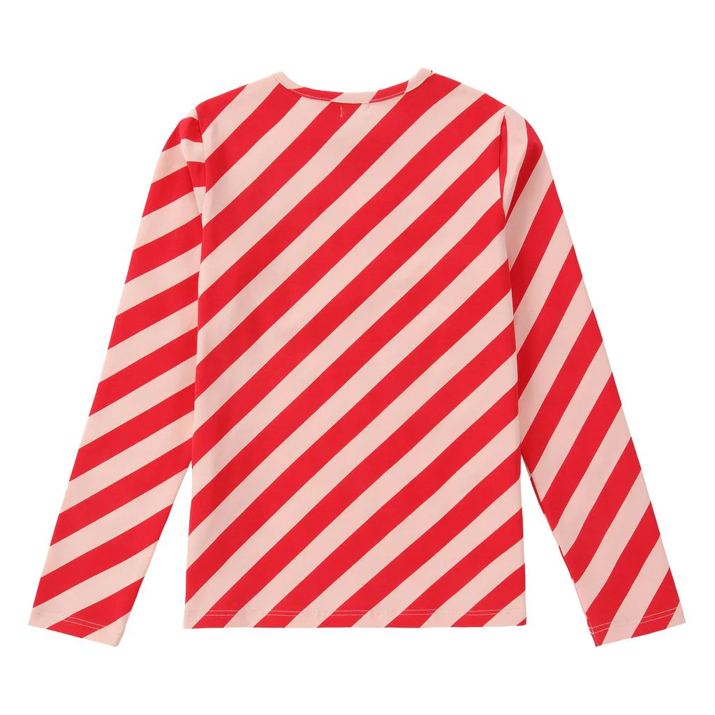 Girls Pastel Play Pink & Red T-Shirt - Image 3