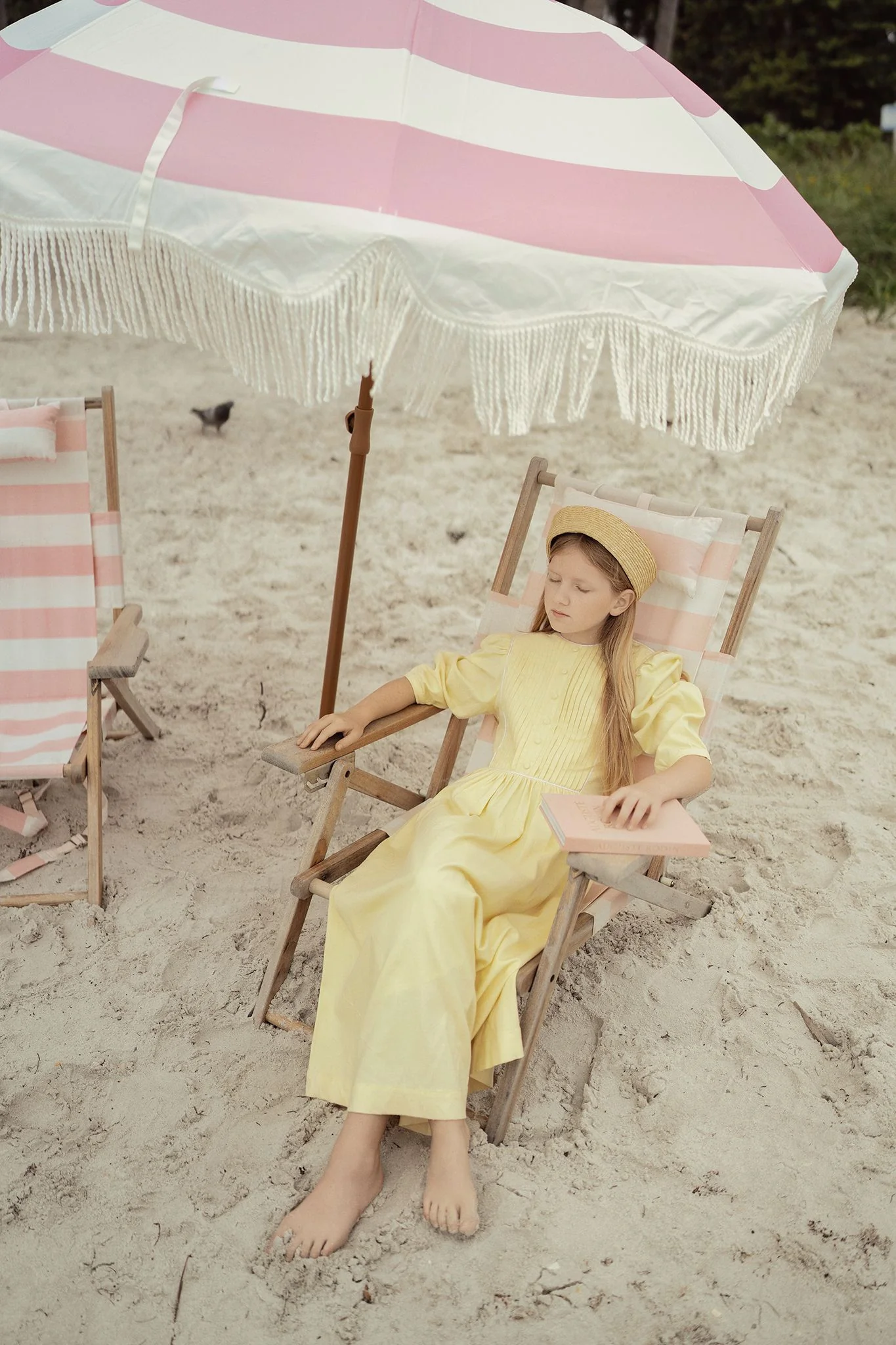 Girls Golden Petals Midi/Maxi Dress - Image 3
