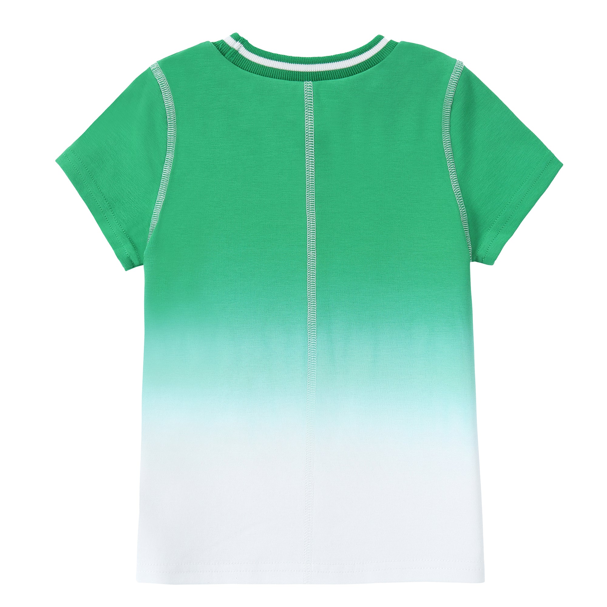Girls Green Dip T-Shirt - Image 6