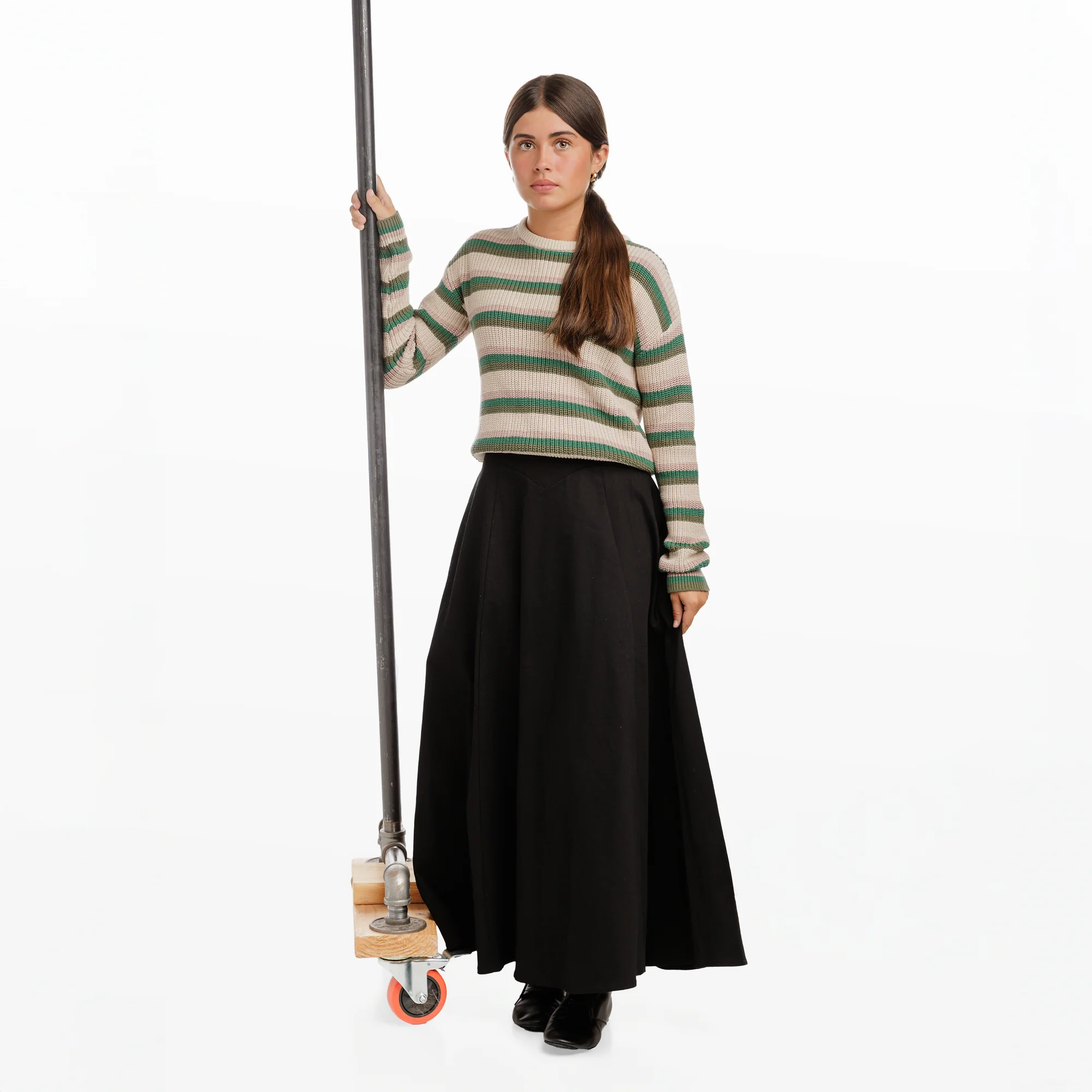 Green Striped Sweater - Image 2