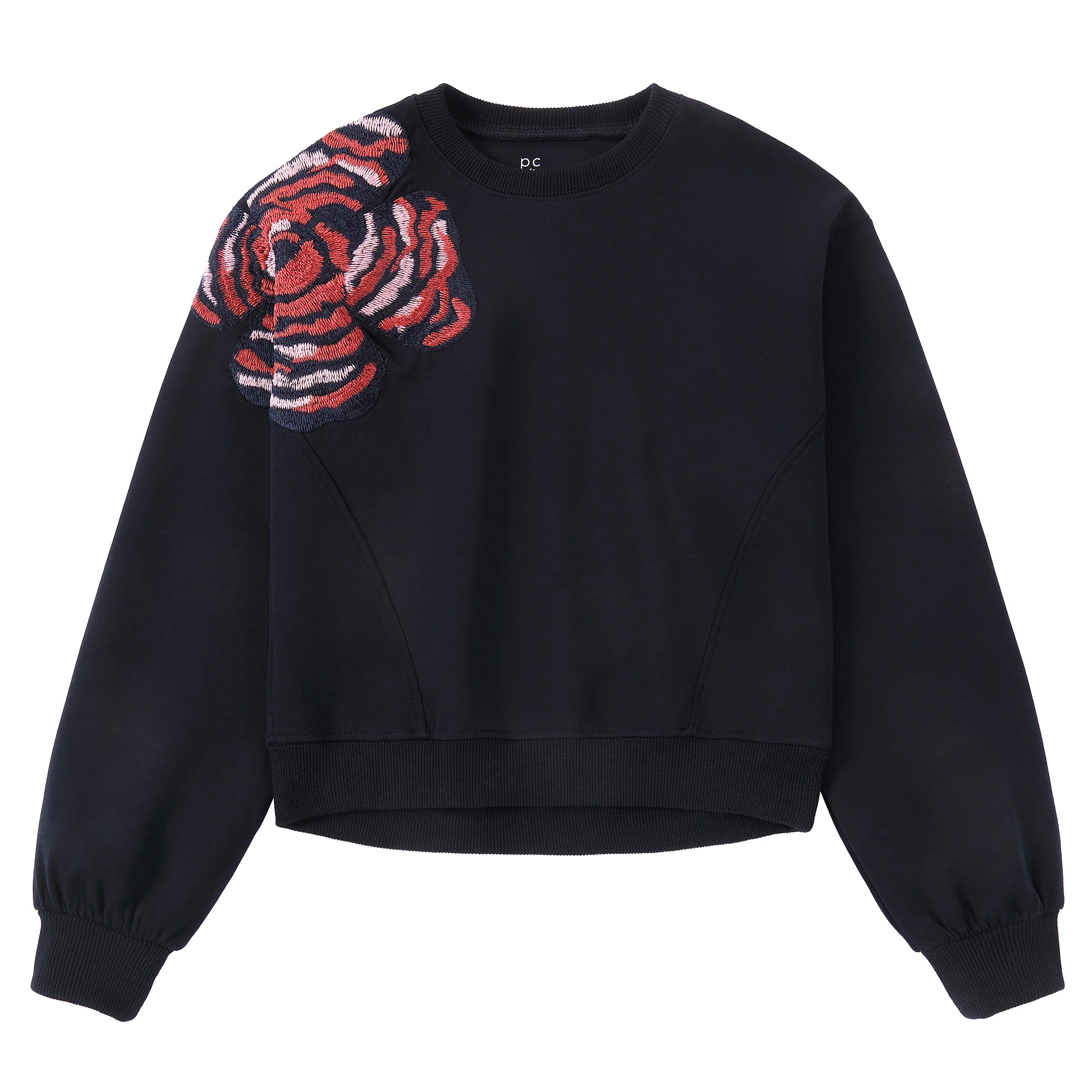 Navy Rose Sweatshirt
