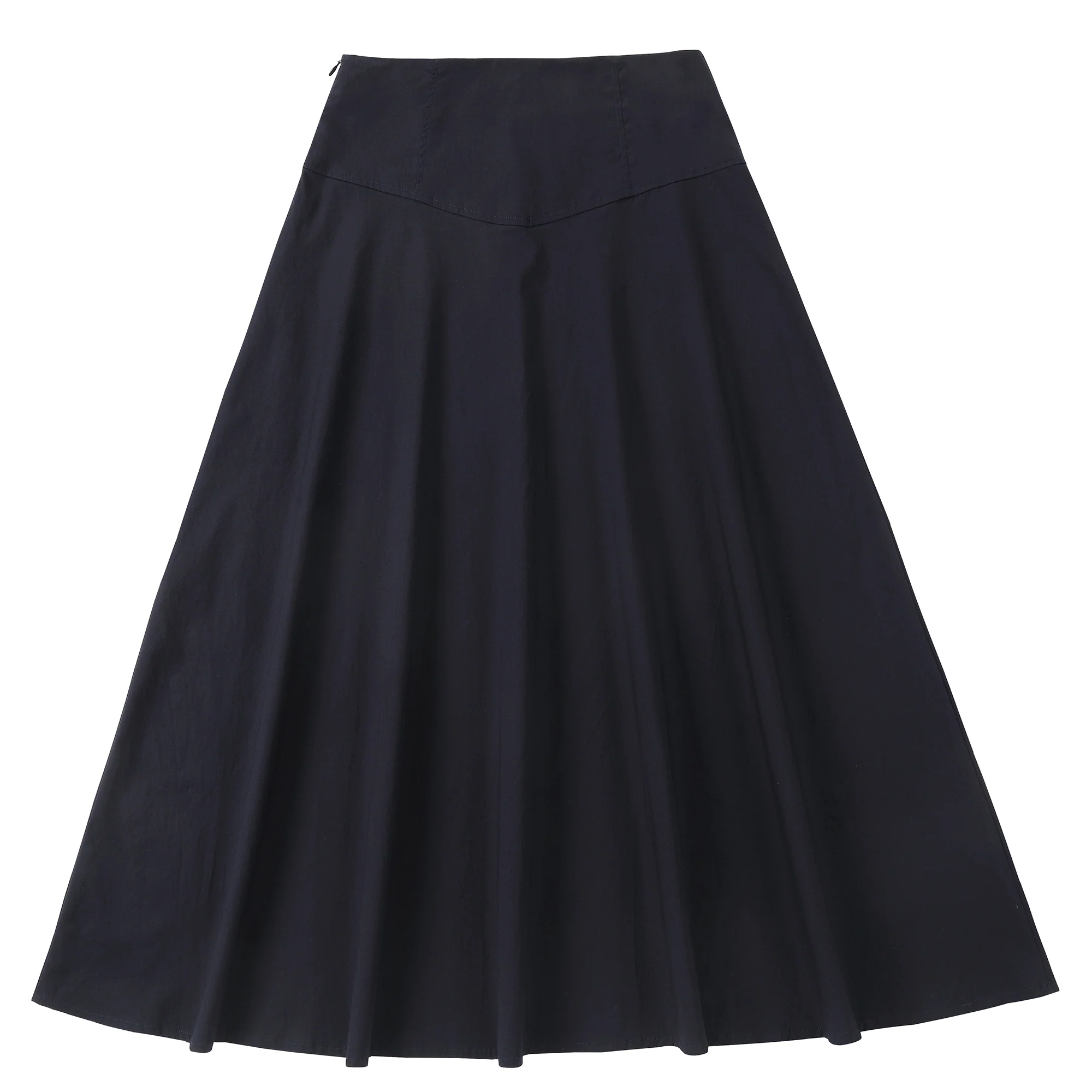 Teens Navy A-line Maxi Skirt with Yoke - Image 3
