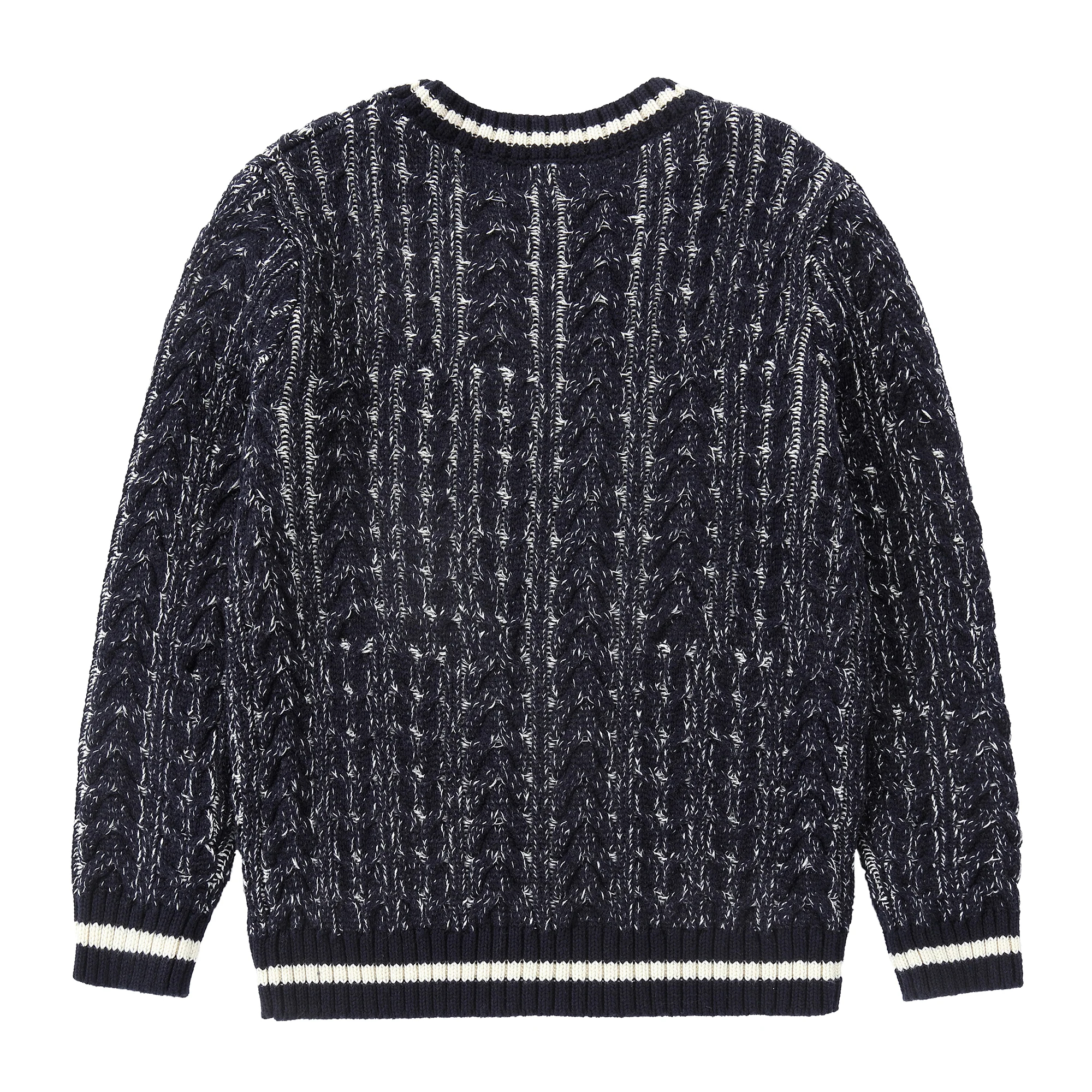 Navy & White Two Tone Sweater - Image 3