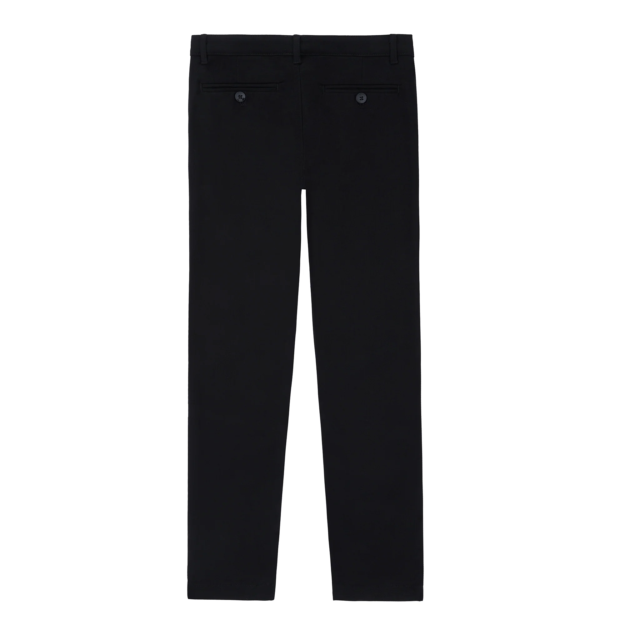 Black Chino Slit Pocket Pants - Image 3