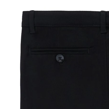 Black Chino Slit Pocket Pants - Image 5