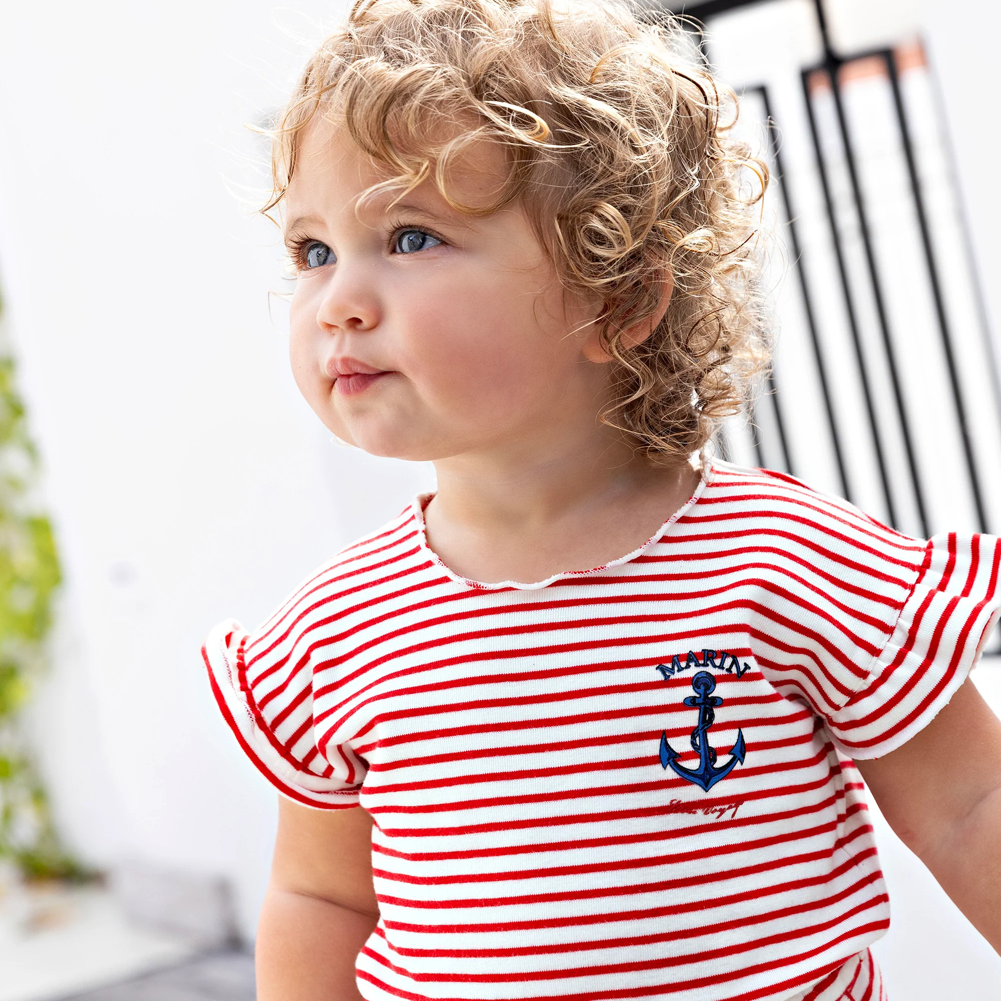Sail Away Ruffle Romper - Image 2