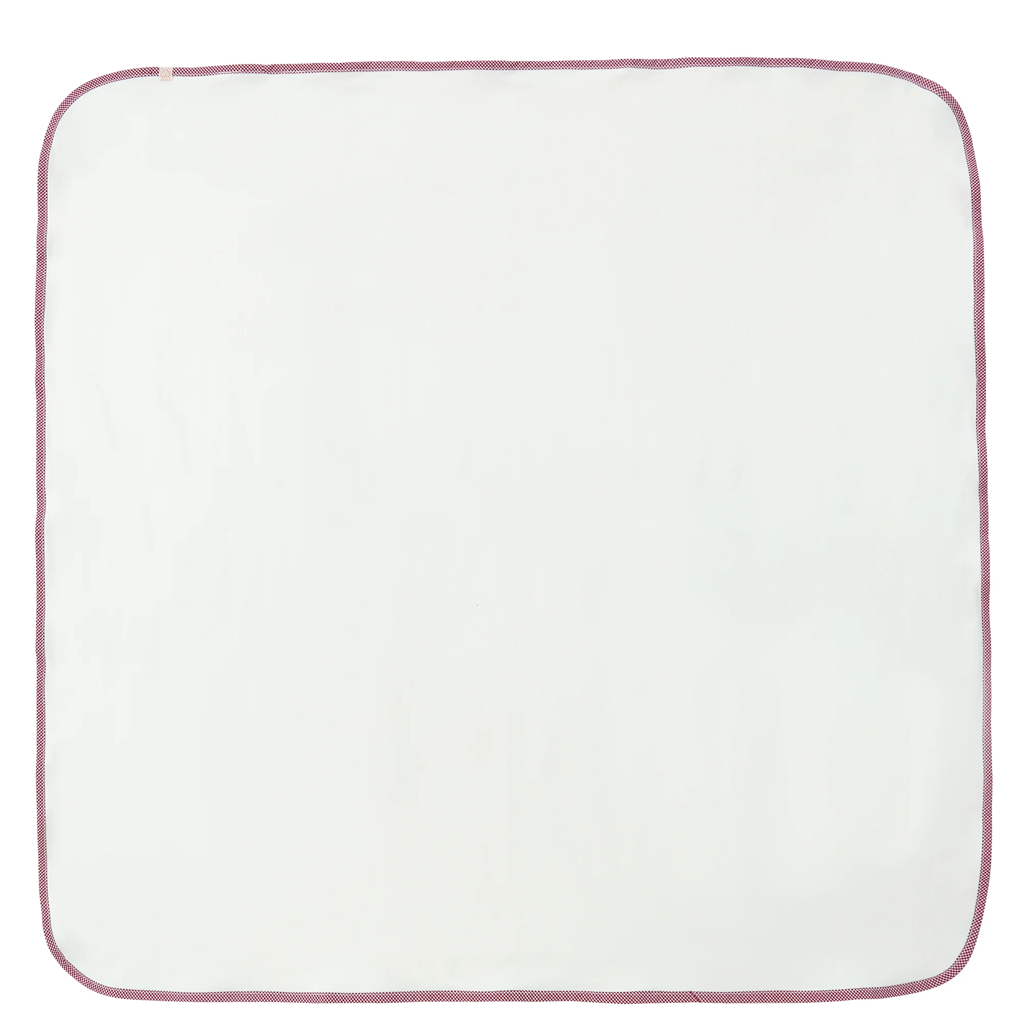 Ivory/ Red Gingham Blanket - Image 3