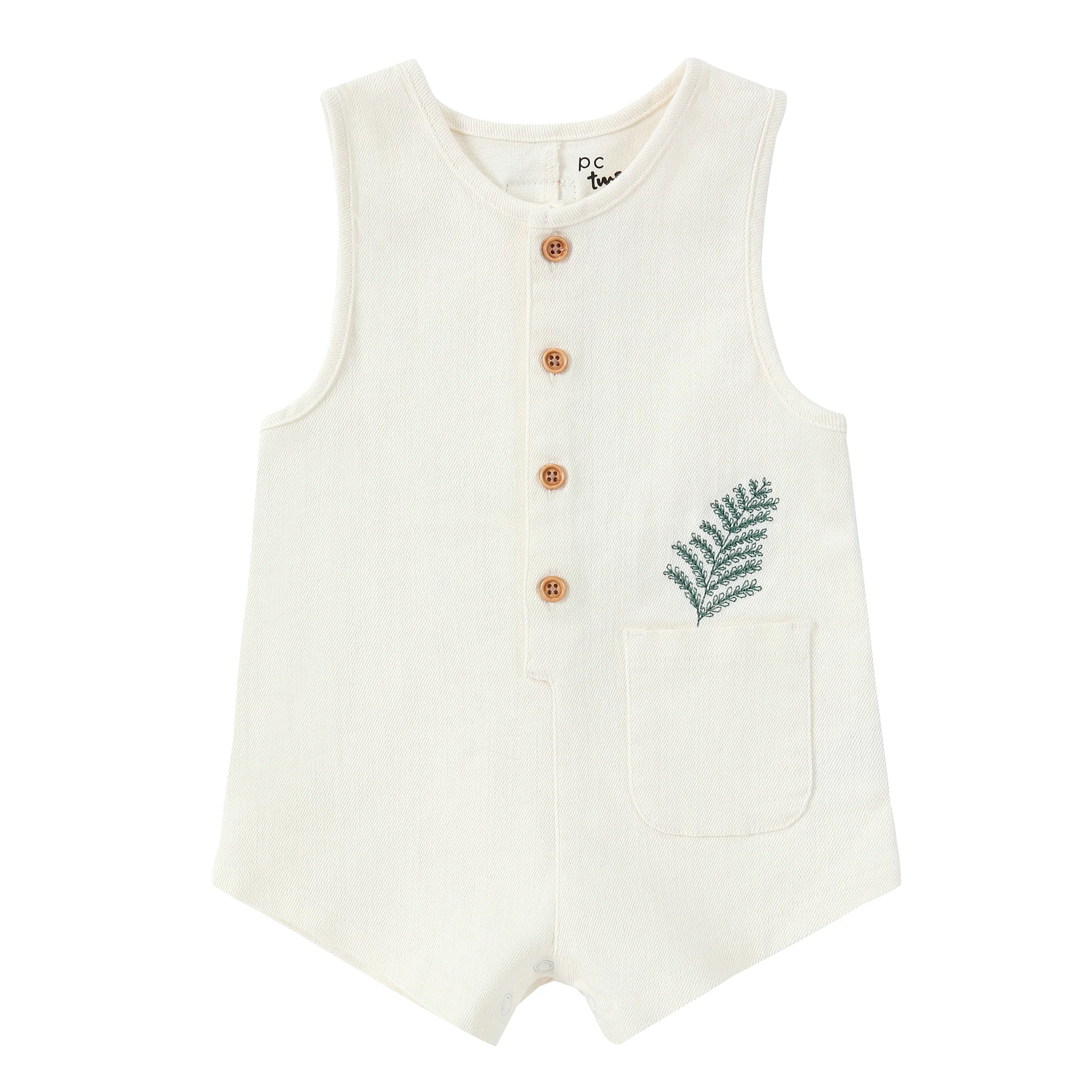 Blooming Pink Leaf Romper - Image 2
