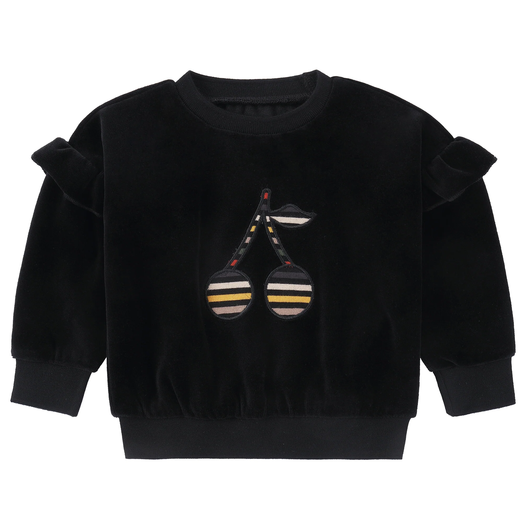 Sharp Stripes Ruffle Sweatshirt